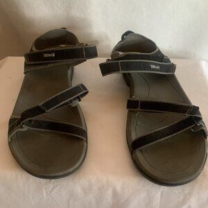 Teva Women's Verra Sling Back Sandals Black/Gray Size 7